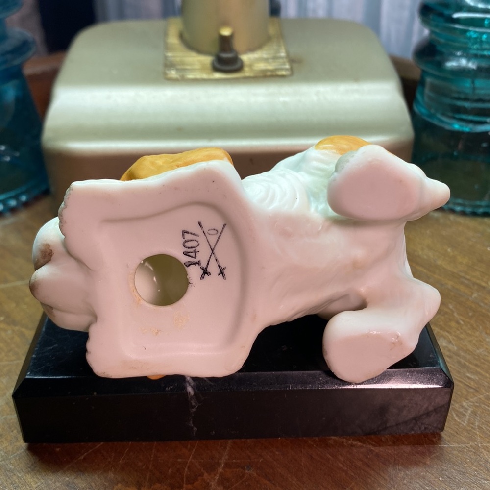 2 Vintage Homco Spaniel Dog Puppy Figurines Ruff and Tuff #1407 Home Interiors - Picture 6 of 12
